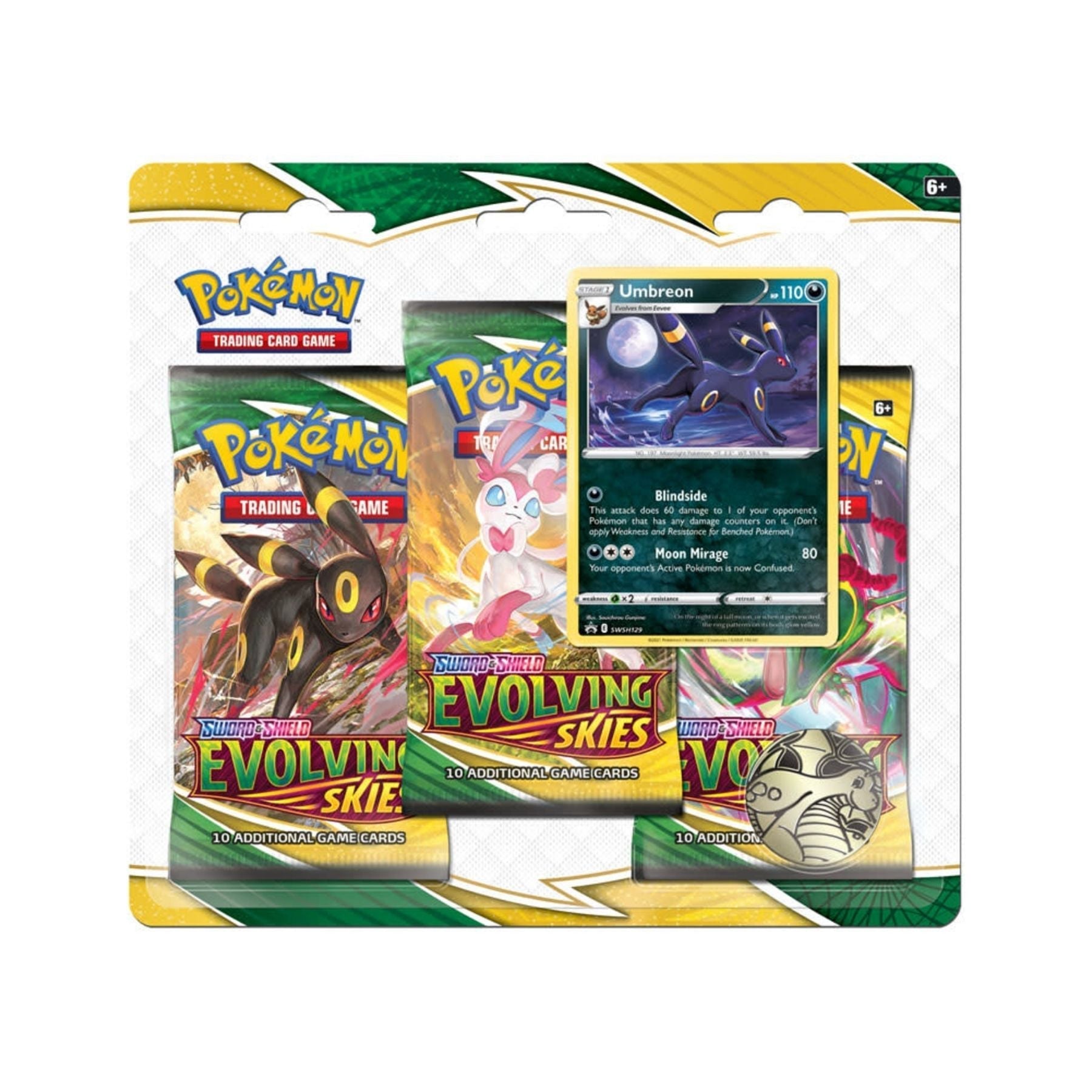 Pokemon - Evolving Skies - 3 Pack Blister - Umbreon