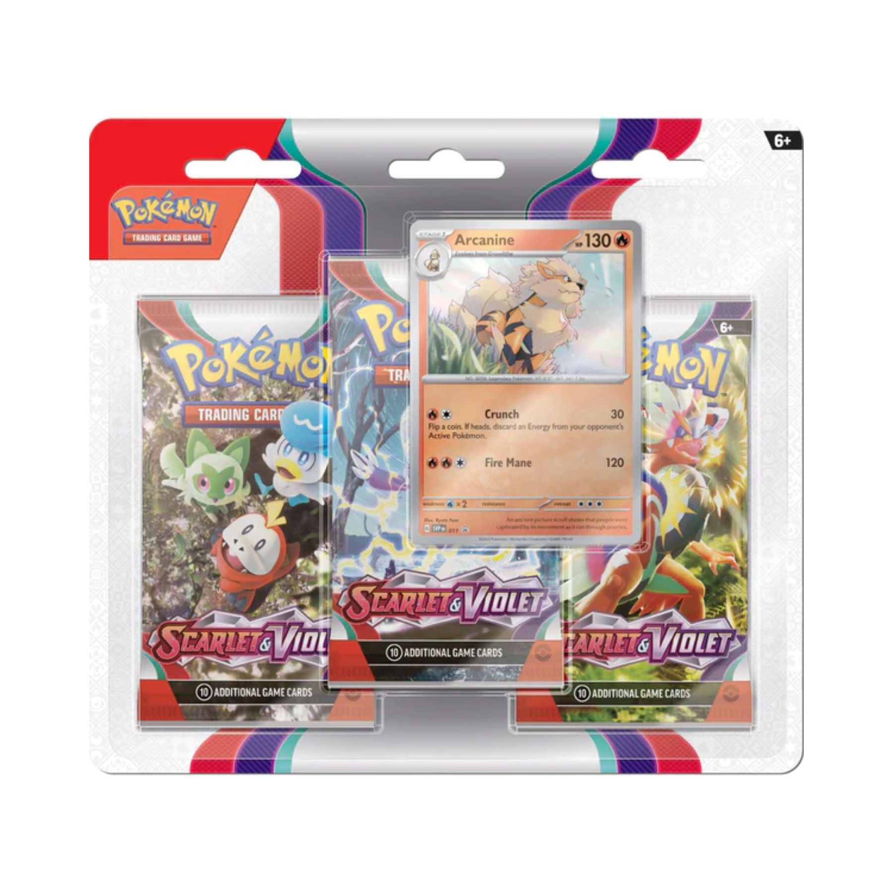 Pokemon - Scarlet & Violet - 3 Pack Blister - Arcanine