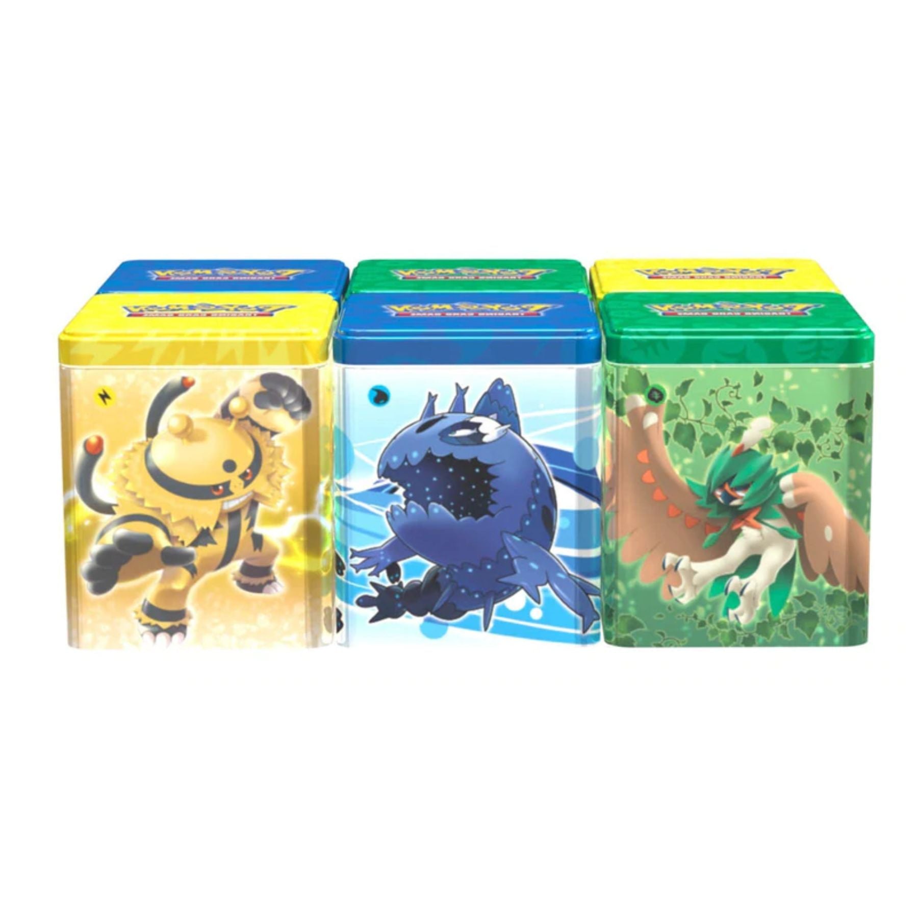 Pokemon - Stacking Tins - Display of 6 Tins